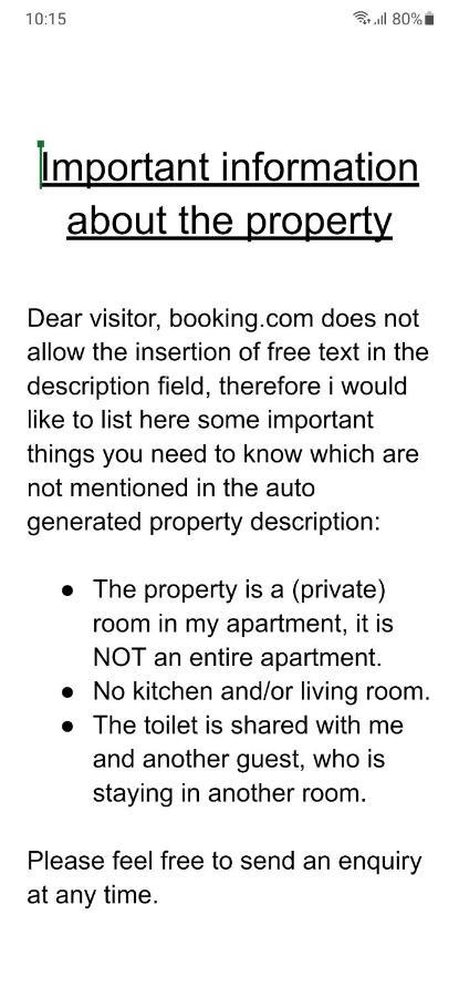 Nicole, Not For Parties, Not A Hotel, Room With Shared Bathroom, No Kitchen Amszterdam Kültér fotó